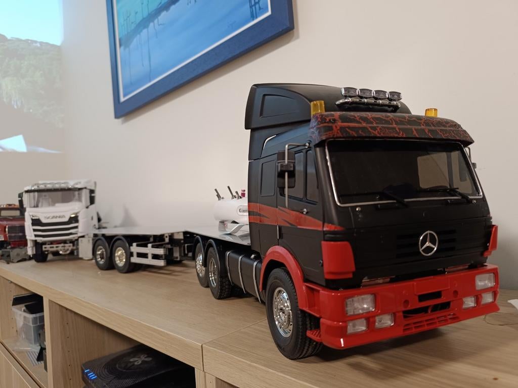 Tamiya Mercedes bakwagen, Hobby en Vrije tijd, Modelbouw | Radiografisch | Auto's, Nieuw, Auto onroad, Elektro, Schaal 1:14, RTR (Ready to Run)