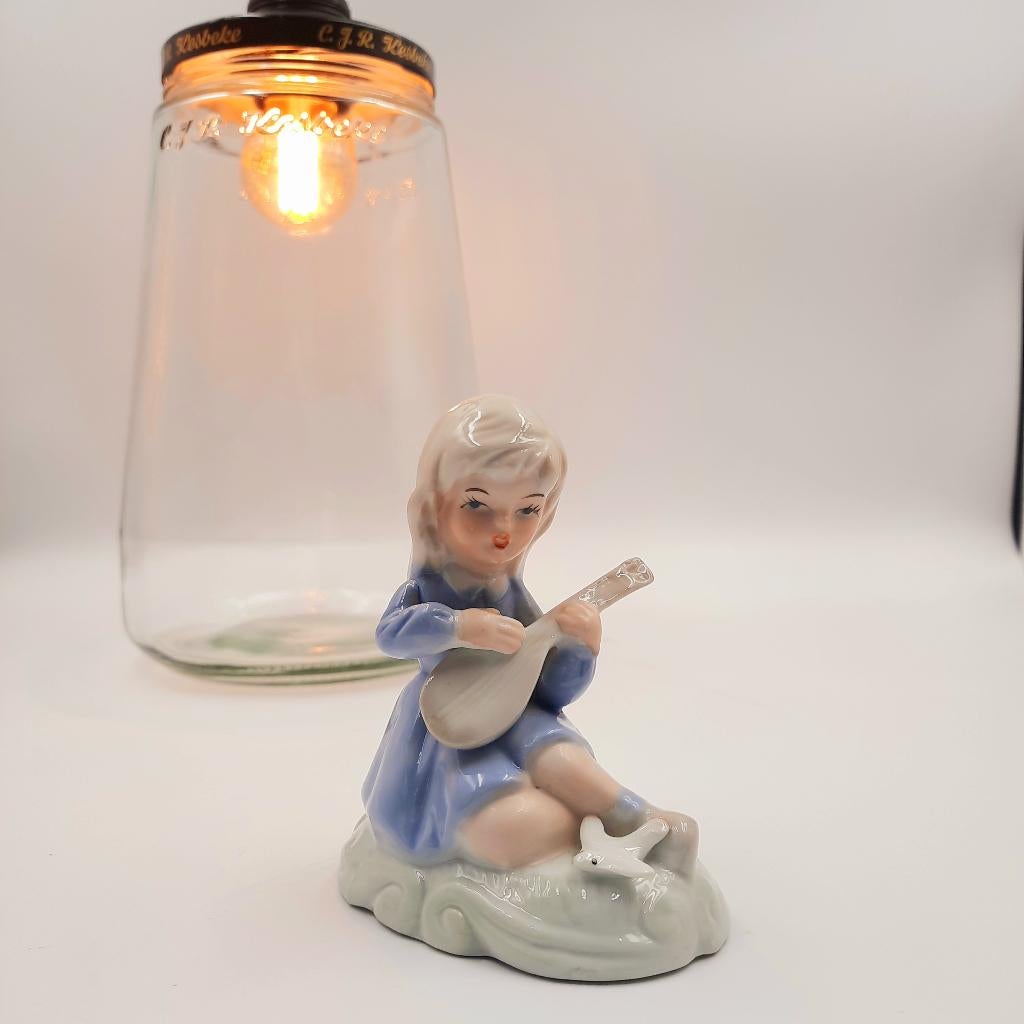 Kesbeke hanglamp | tafellamp | Glazen lamp | Vintage Beeldje, Ophalen of Verzenden, Nieuw, Glas, Industrieel romantisch vintage retro stoer
