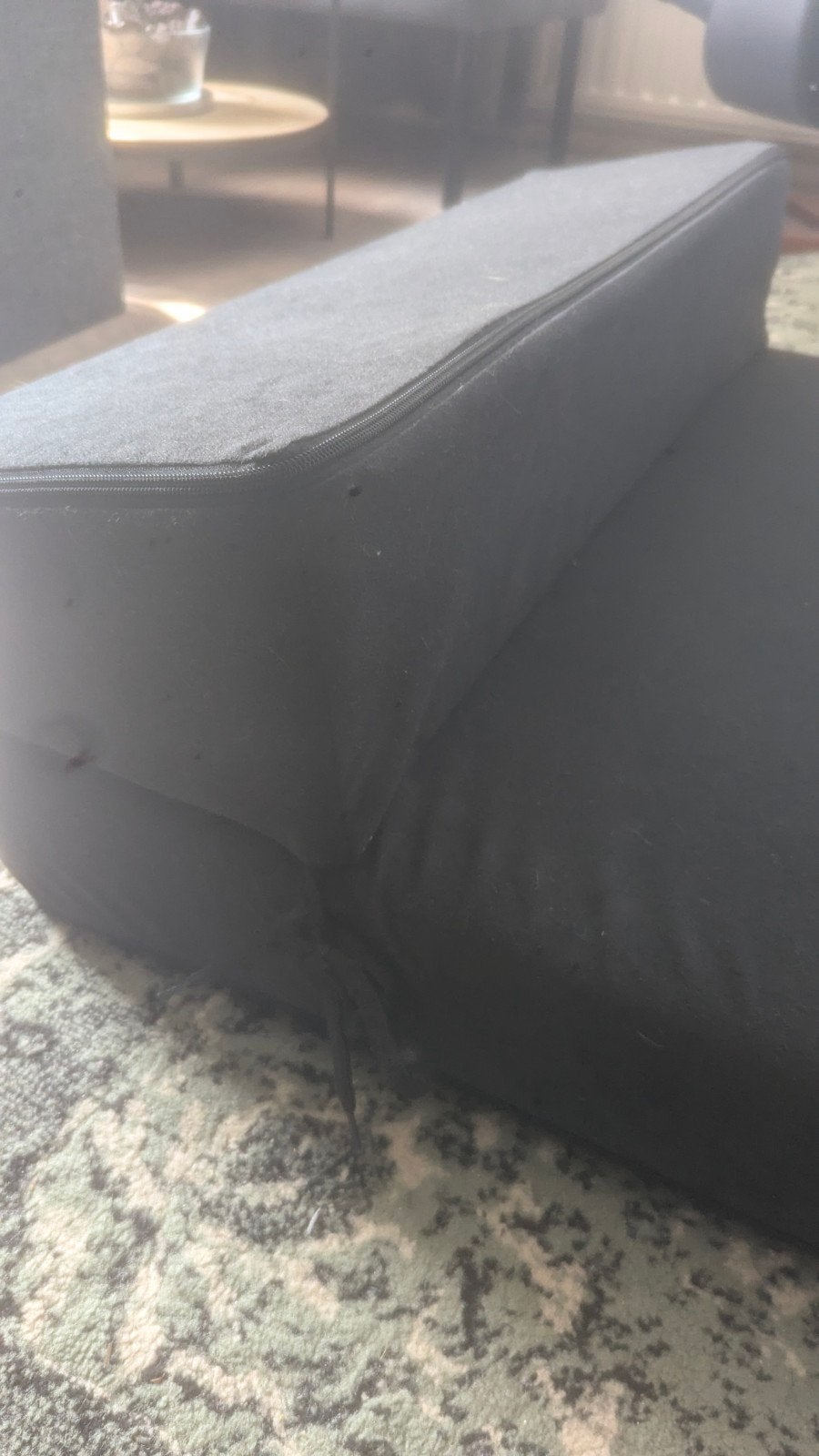 Zwart opvouwbaar matras/stoel - Ideaal voor logees, Ophalen, Gebruikt, Eenpersoons, Zwart