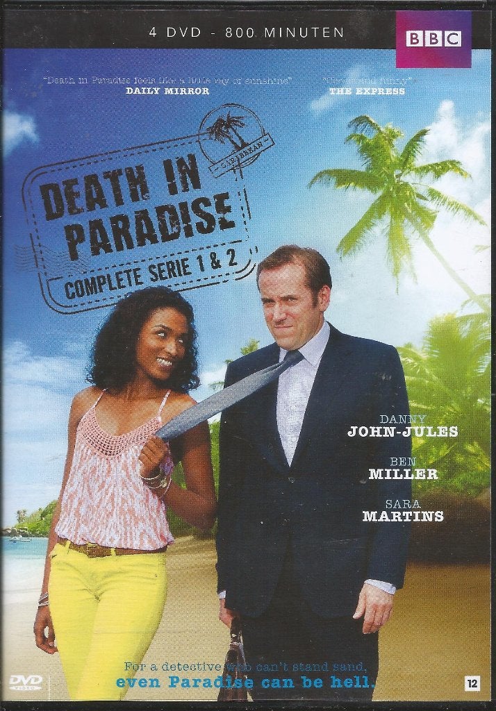 Britse BBC Crime serie "Death in Paradise", seizoen 1 t/m 4, Engels, Alle leeftijden, Nederlands, Ophalen of Verzenden