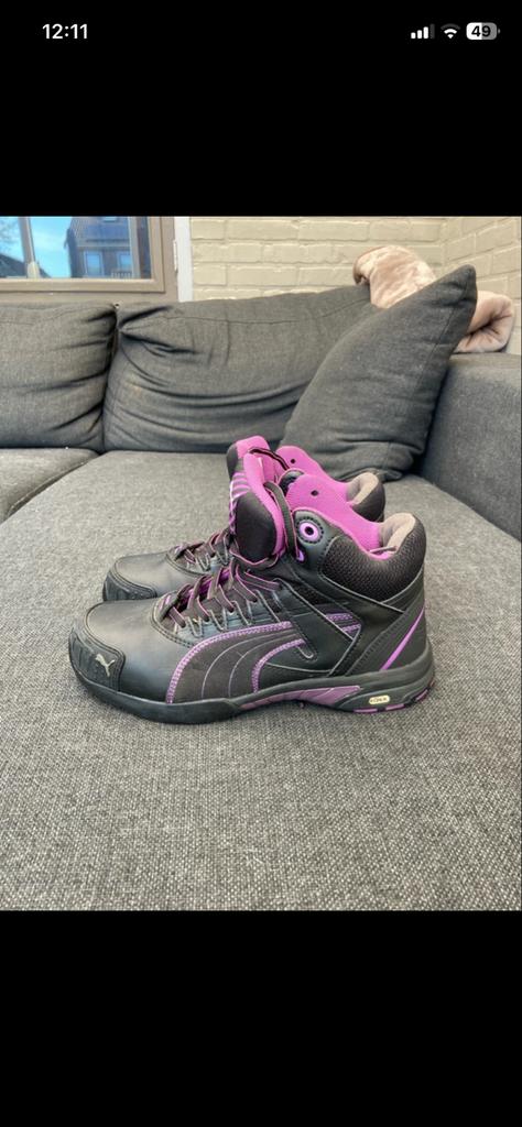 Puma veiligheidsschoenen zwart/paars, Ophalen of Verzenden, Nieuw, Zwart, Werkschoenen