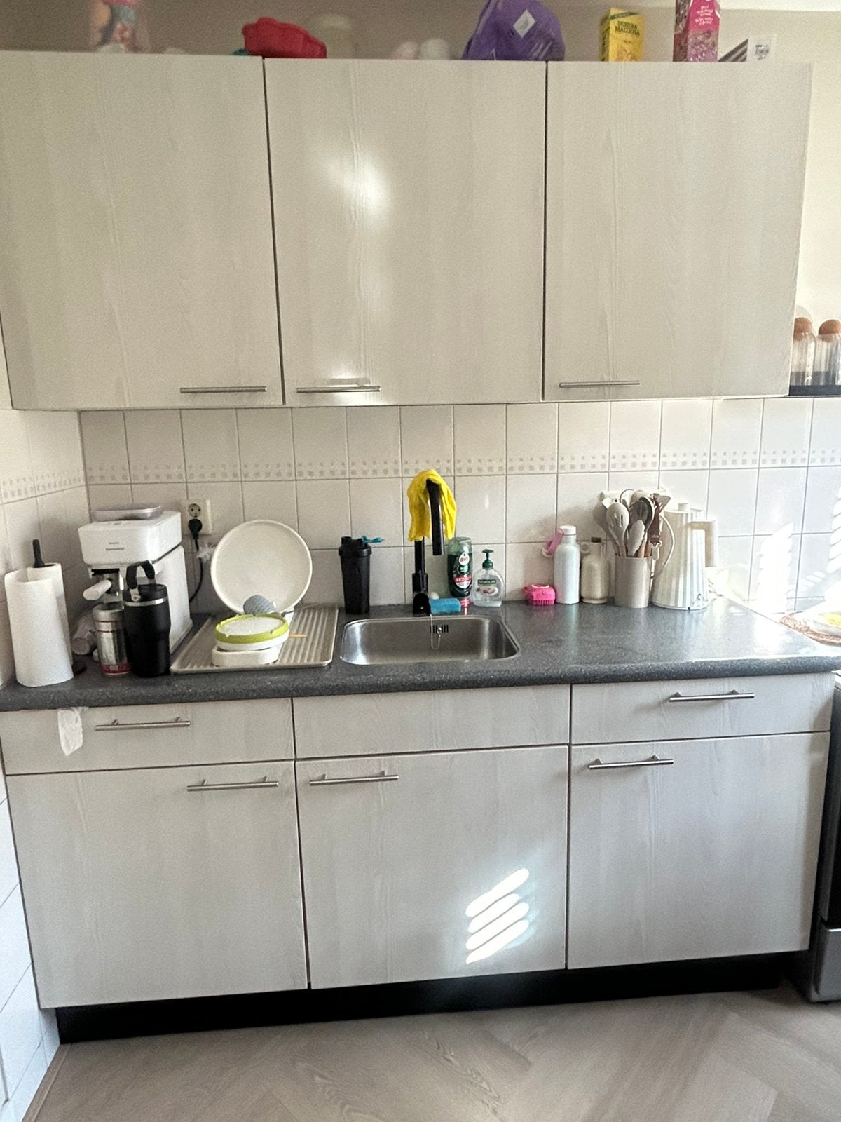 Keuken 180 cm breed, Ophalen, Gebruikt, Kunststof, Enkelwandige keuken