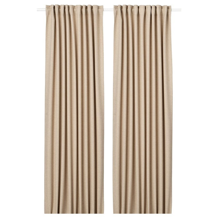 1x IKEA ANNAKASJA gordijn beige | 145x300 cm | nieuw, 100 tot 150 cm, 200 cm of meer, Beige, Nieuw