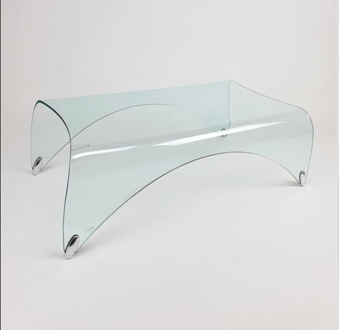 FIAM ITALIA “genio”, Antiek en Kunst, Ophalen, Tafel, Glas, Gemerkt