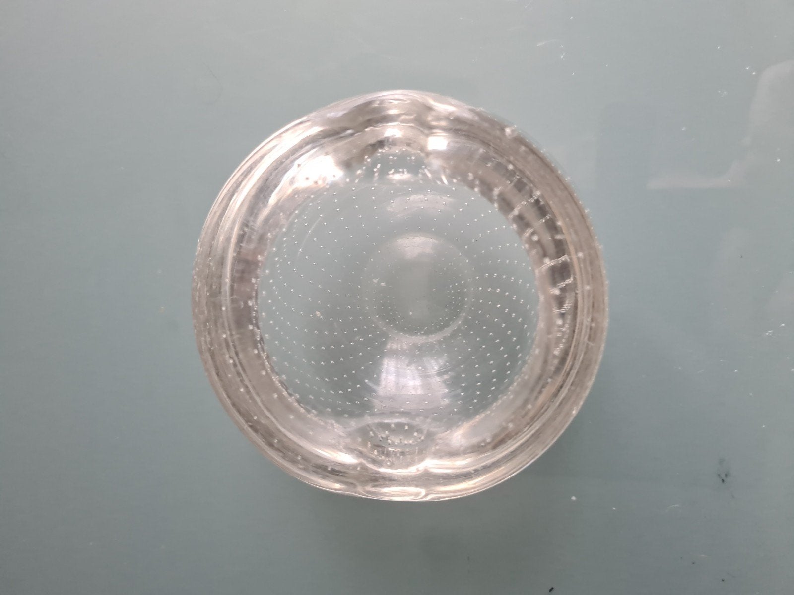 asbakje van spijkerglas zie beschrijving, Ophalen, Gebruikt, Asbak