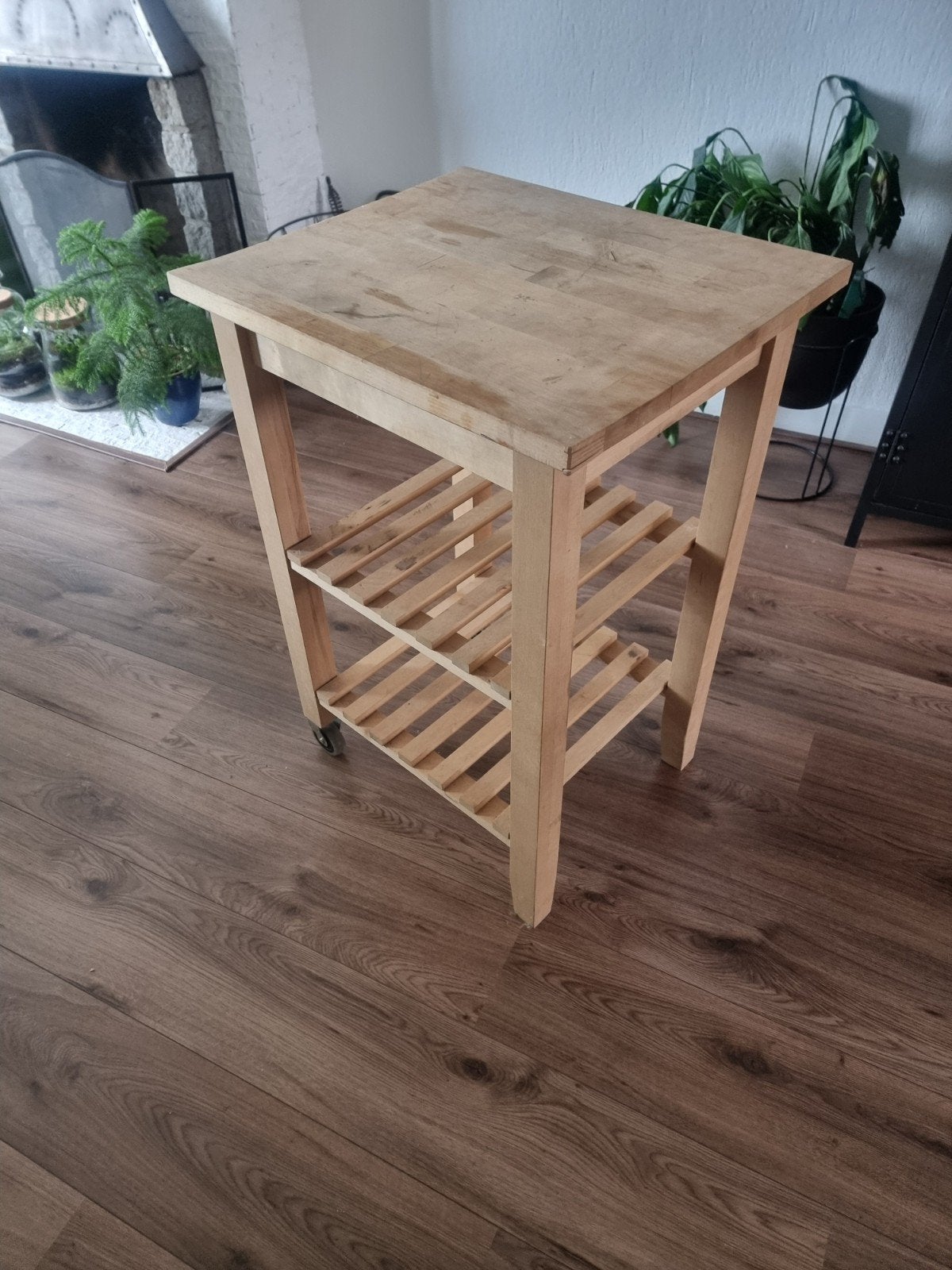 IKEA Keuken roltafel, Huis en Inrichting, Ophalen, Minder dan 50 cm, Gebruikt, Vierkant