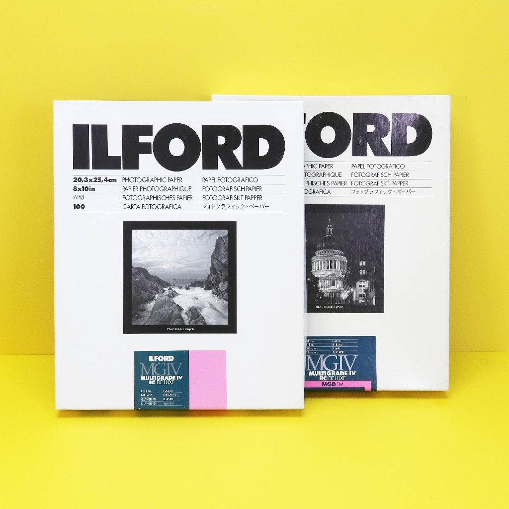 Ilford Multigrade IV RC 20x25cm glanzend totaal ca. 100 vel, Ophalen of Verzenden, Gebruikt, Doka-onderdelen, Draagbaar