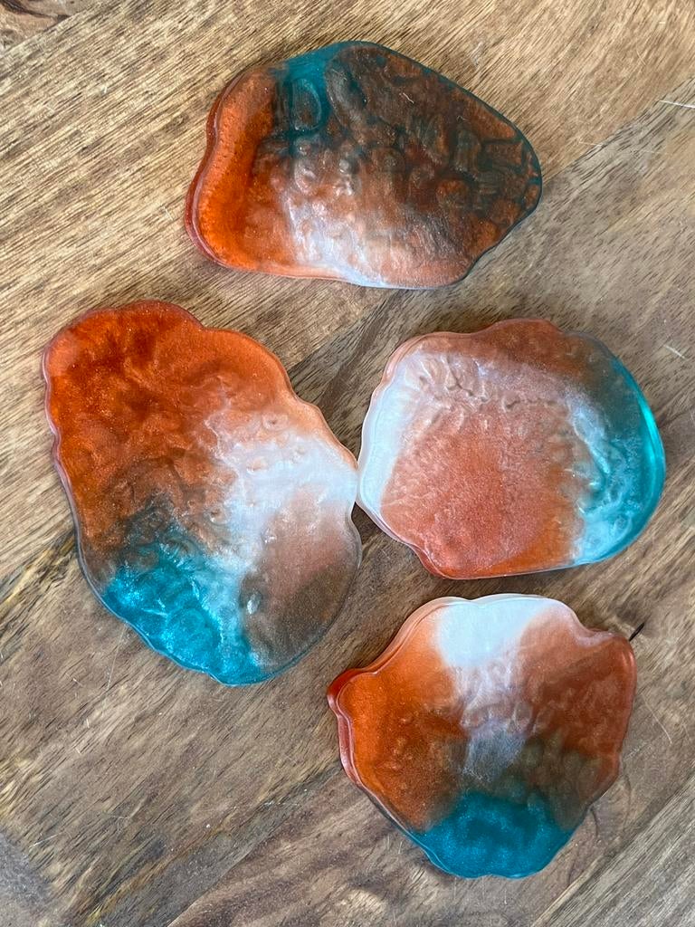 Luxe vulcano set onderzetters van epoxy !, Ophalen of Verzenden, Nieuw