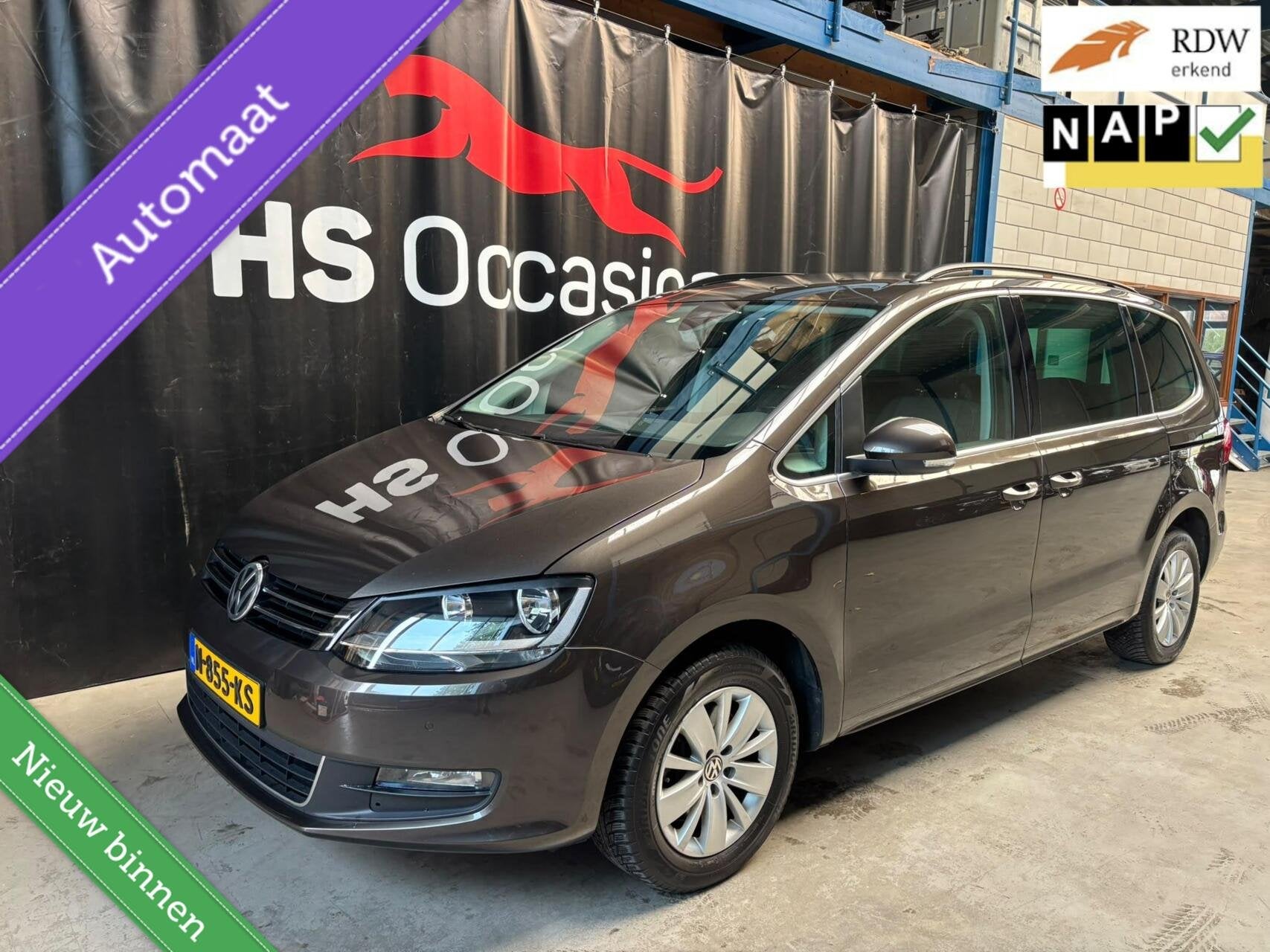 Volkswagen Sharan 1.4 TSI Automaat NAP Rijstrookdetectie, Auto's, Volkswagen, Stof, Euro 6, 4 cilinders, 7 stoelen