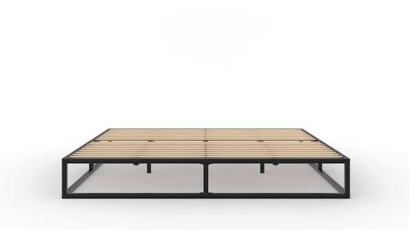 Emma metalen bedframe 160x200 cm, Ophalen, Zwart, Tweepersoons, Zo goed als nieuw