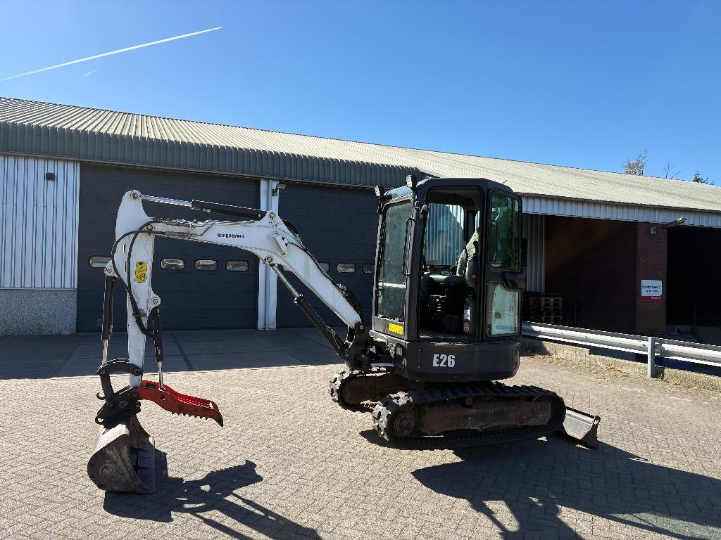 Bobcat E26 Minigraver kraan bj 2016 2225 uur MARGE duimklem, Zakelijke goederen, Ophalen, Graafmachine