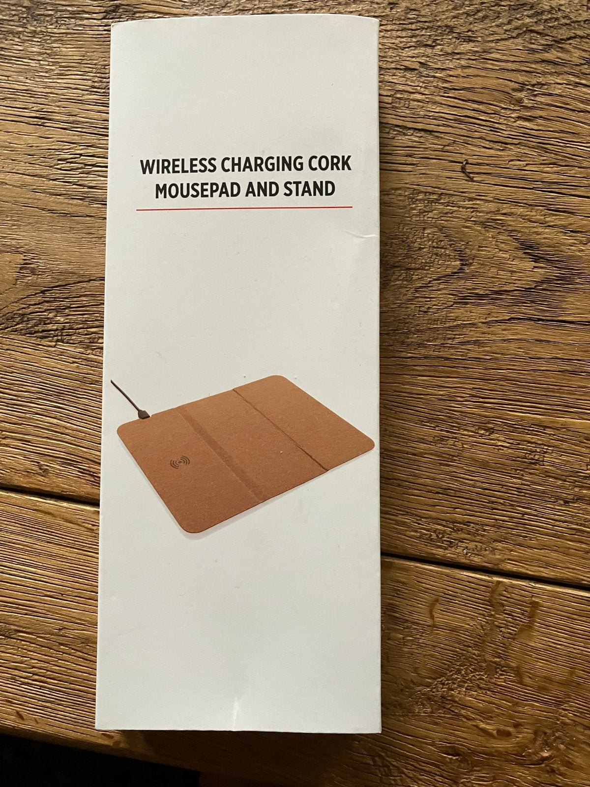 Draadloze Opladende Kurk Muismat en Standaard, Ophalen of Verzenden, Ergonomisch, Nieuw
