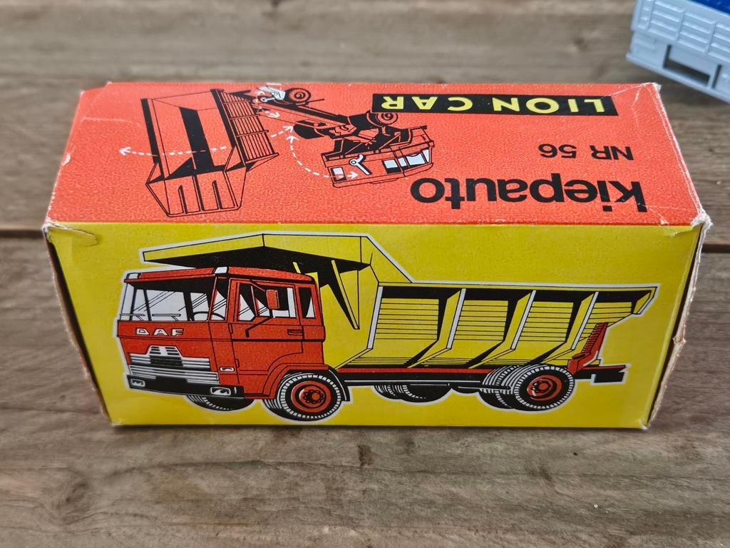 Lion car los doosje nummer 56 kiepauto, Ophalen of Verzenden, Zo goed als nieuw, Bus of Vrachtwagen, Lion Toys