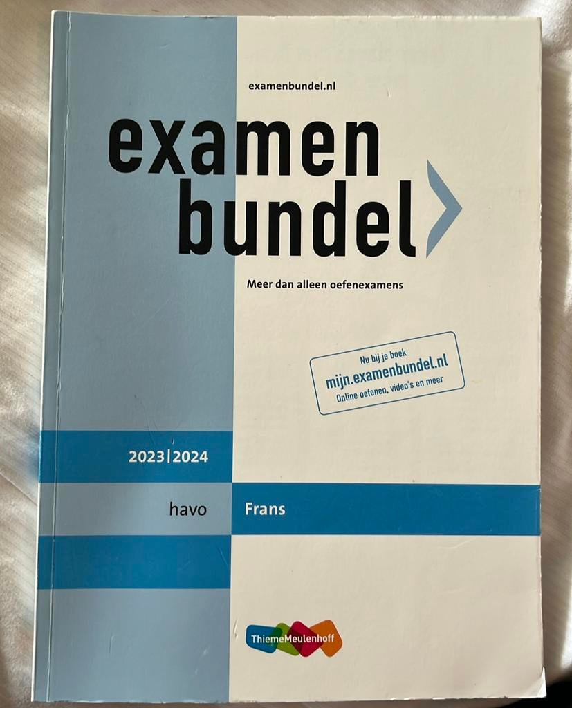 Examenbundel havo Frans 2023/2024, Boeken, Ophalen of Verzenden, Zo goed als nieuw, HAVO, Frans