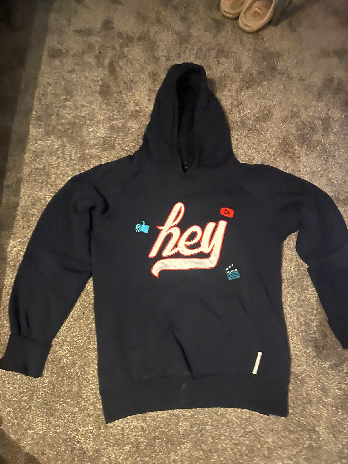 Dylan Haegens Hoodie - Official Merchandise, Ophalen of Verzenden, Zo goed als nieuw, Maat 36 (S), Blauw