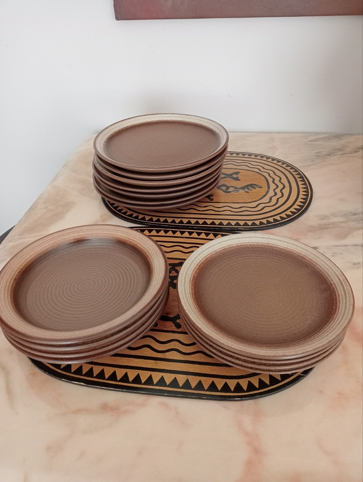 Vintage Gerzit servies set - Brutalist & Minimalistisch, Antiek en Kunst, Ophalen