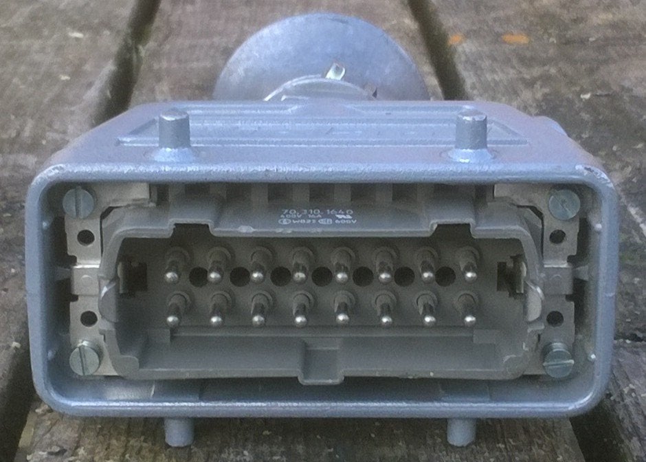 Stekker 16 polig male kabeldeel, Wieland, Mn, Ophalen of Verzenden, Zo goed als nieuw, Nb