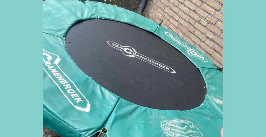 Van Cranenbroek Trampoline - Gebruikt, Ophalen, Gebruikt