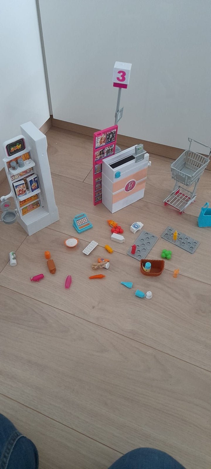 Barbie supermarkt speelset met accessoires, Ophalen of Verzenden, Gebruikt, Meisje