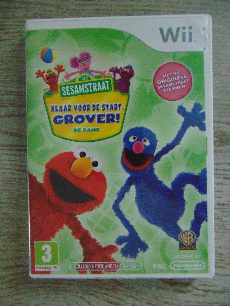 Wii Sesamstraat Klaar voor de start, Grover! compleet, 1 speler, Eén computer, Ophalen of Verzenden, Zo goed als nieuw
