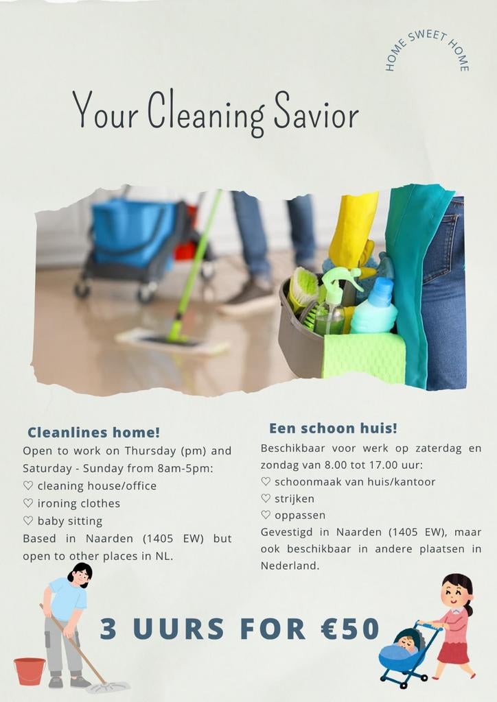 Weekend for your cleaning savior and baby sitter !, Ophalen of Verzenden, Nieuw, Maat 34 (XS) of kleiner, Overige typen