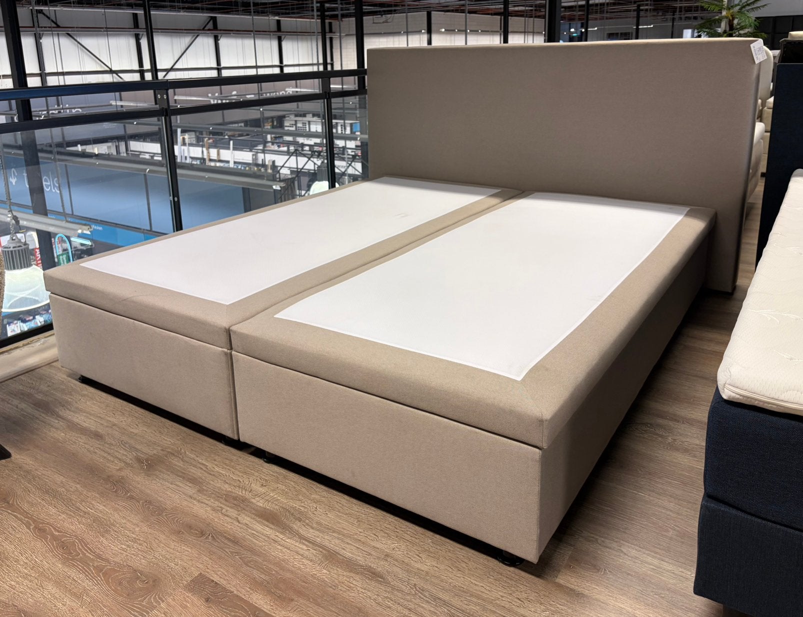 Verschillende boxsprings met opbergruimte al vanaf €200,-, Ophalen, Nieuw, Tweepersoons, Boxpring 140x200 160x200 180x200 opbergbox ruimte bed