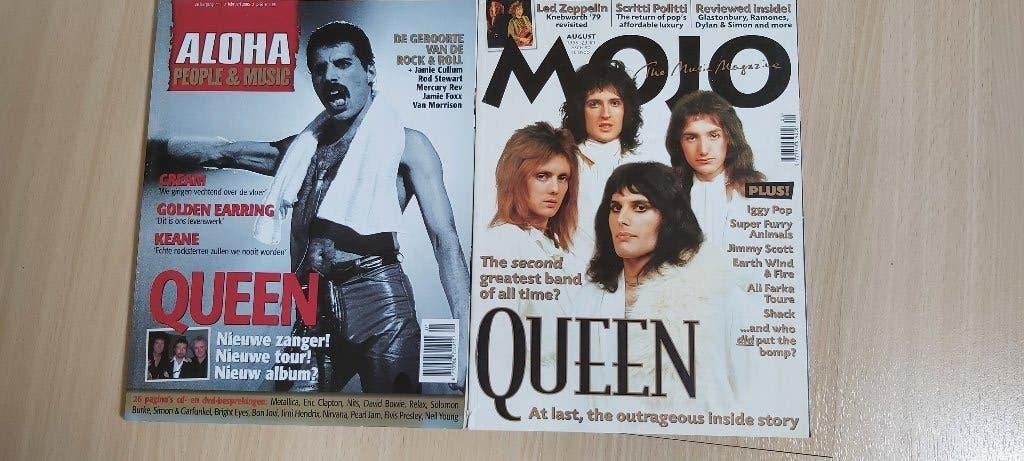 Queen Muziek tijdschr. Aloha en Mojo 1 koop 11 Euro, Ophalen of Verzenden, Zo goed als nieuw, Muziek, Film of Tv
