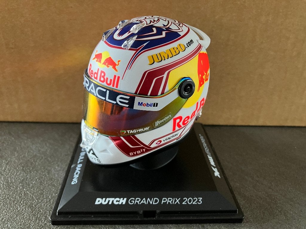 ✅ Max Verstappen 1:4 helm 2023 Dutch GP Red Bull RB19, Ophalen of Verzenden, Nieuw, Formule 1
