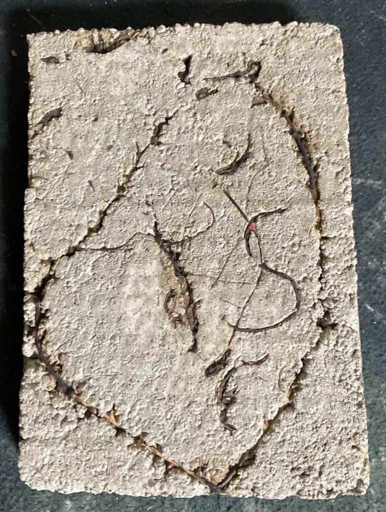 Wandtegel - Unica - Mattia VERNOCCHI - 2021, Ophalen, Minder dan 20 cm, Handgemaakt, Brutalistisch