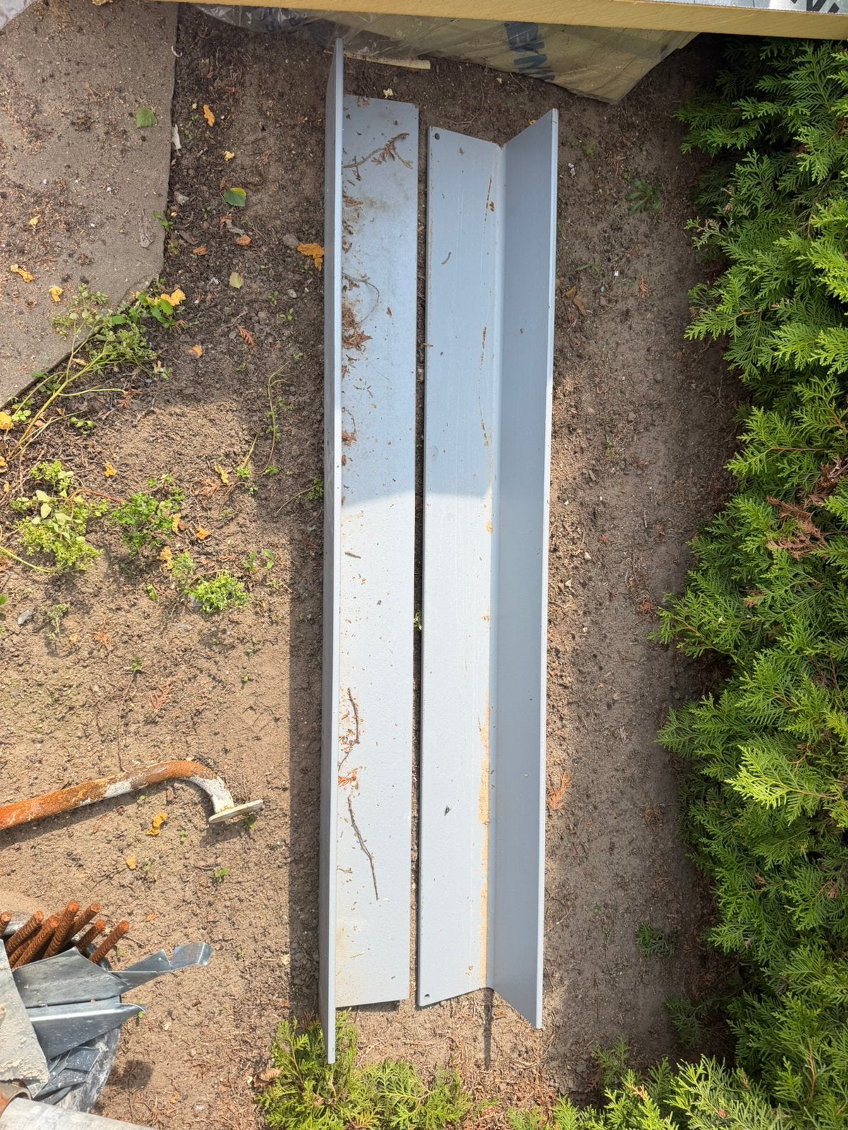 2x ijzeren latei 15x15x145x1, Ophalen, Zo goed als nieuw