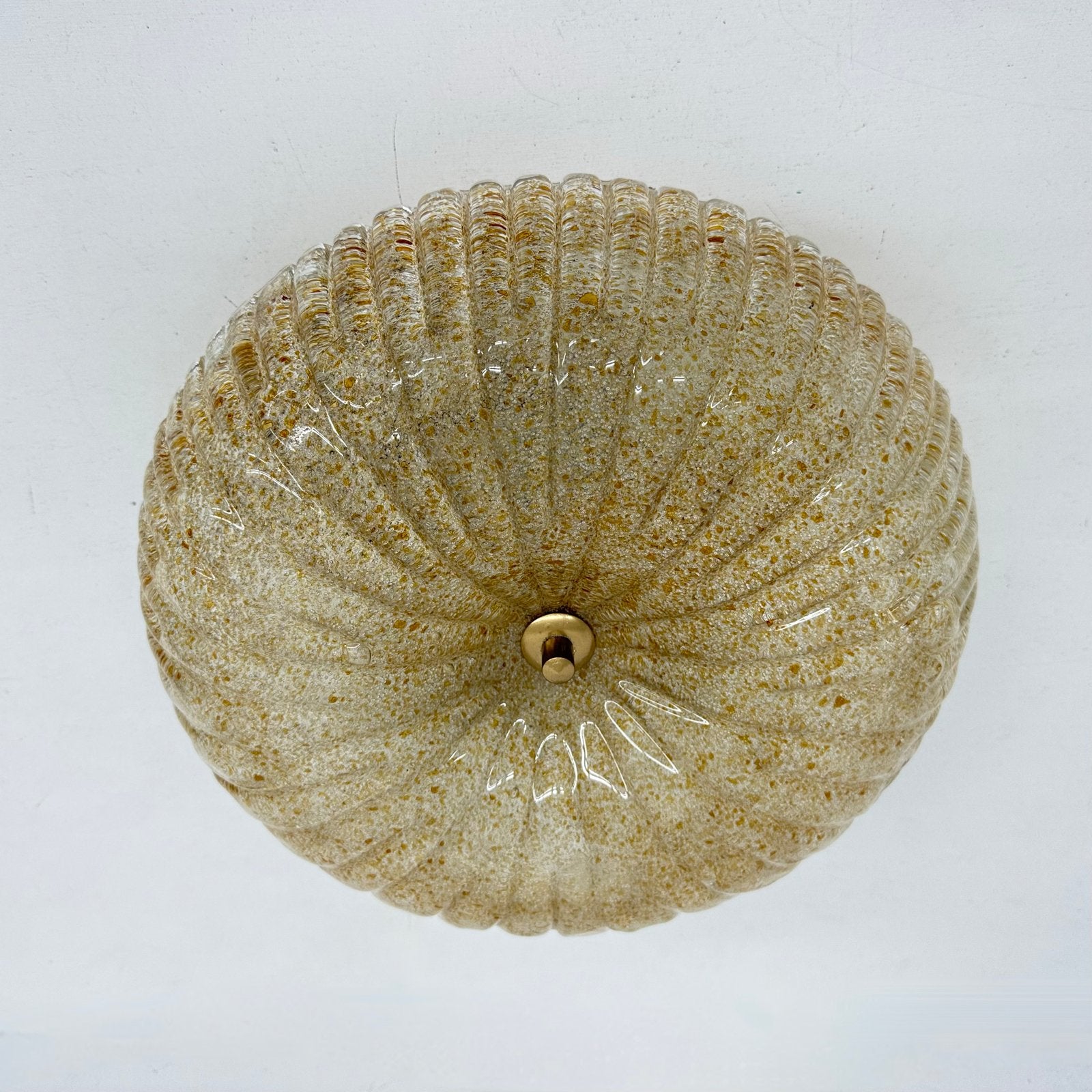 Vintage Plafondlamp Jaren '70 Italiaans Barovier Toso Stijl, Huis en Inrichting, Lampen | Plafondlampen, Gebruikt, Lamp, Vintage
