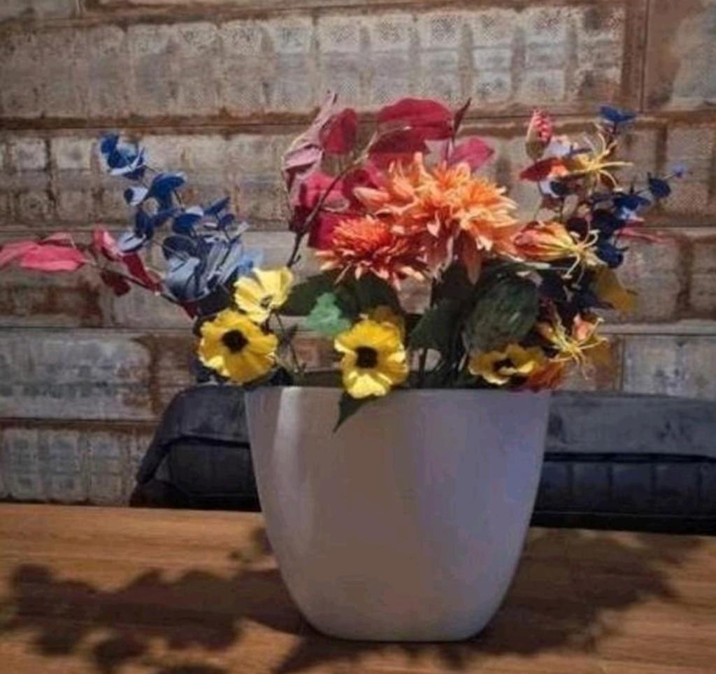 Kleurrijk zijden boeket, Ophalen, Zo goed als nieuw