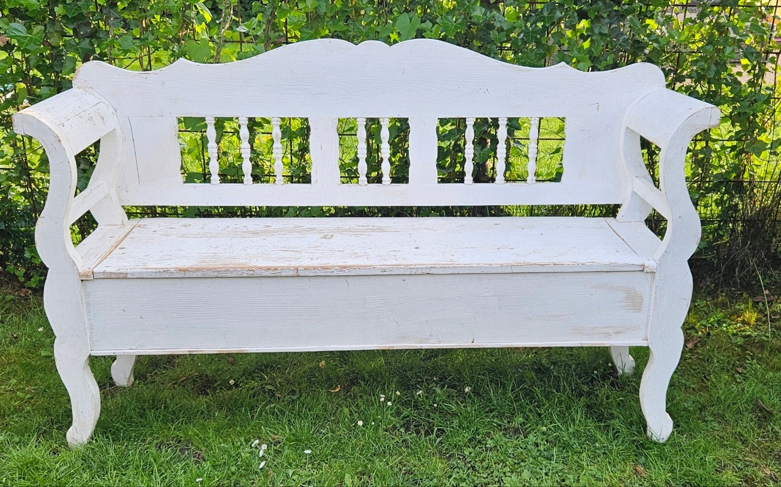 Antieke Klepbank - Rustiek en Veelzijdig (160x100 cm), Antiek en Kunst, Antiek | Meubels | Stoelen en Banken, Ophalen of Verzenden