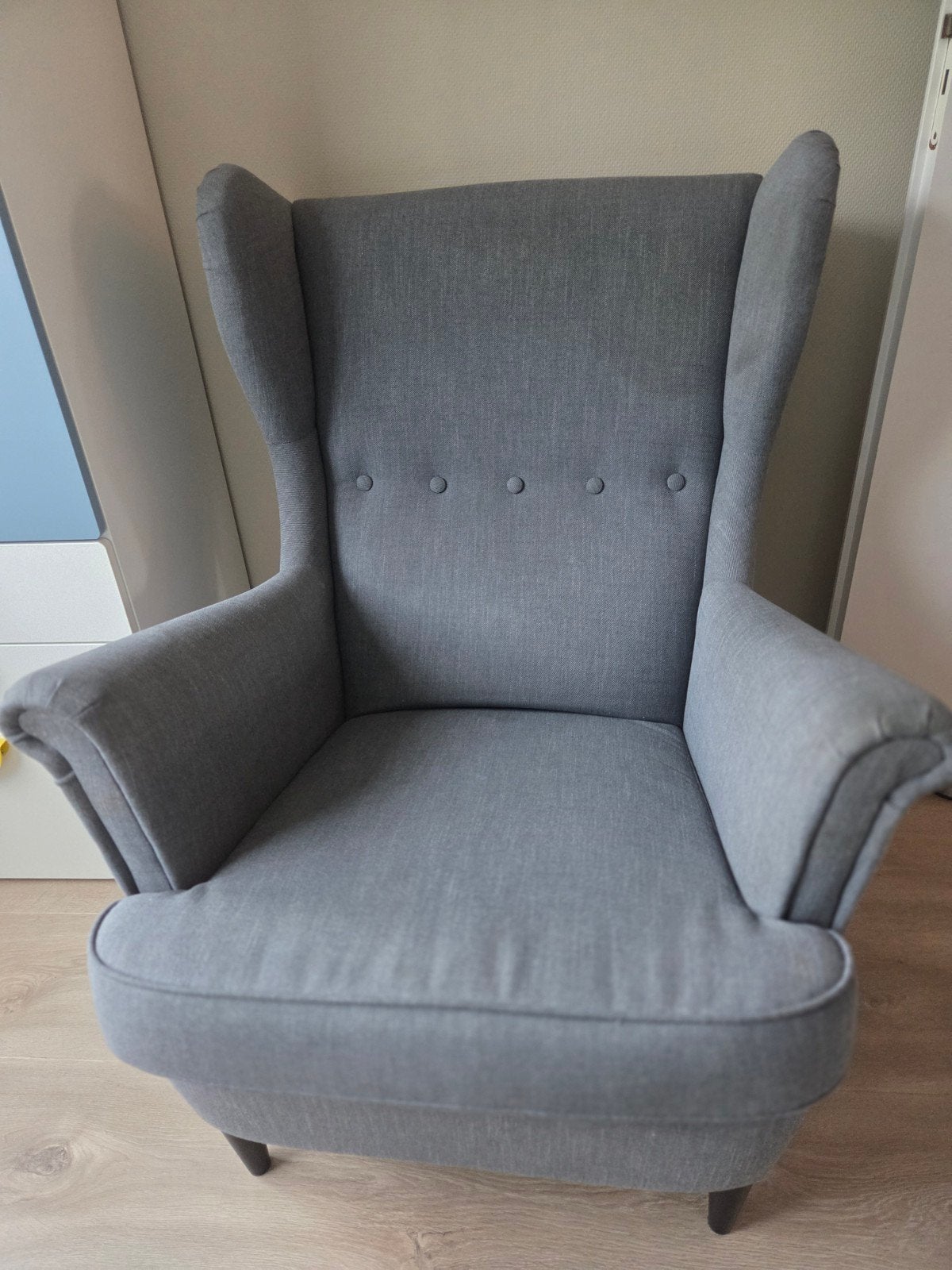 Ikea strandmon fauteuil met hoge rugleuning, Huis en Inrichting, Fauteuils, Ophalen, Klassiek, Comfortabel, 75 tot 100 cm, Zo goed als nieuw