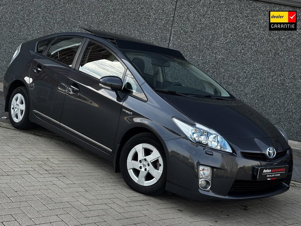 Toyota Prius 1.8 Executive Hybride Aut Solar dak Hud Alcanta, Auto's, Toyota, 1345 kg, Gebruikt, Huisgarantie, 4 cilinders