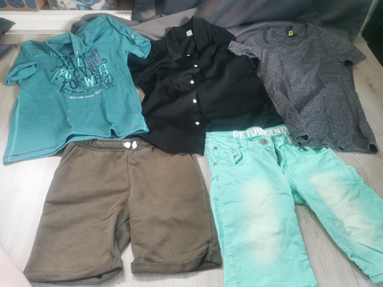 Jongens kledingpakket: T-shirts, korte broeken, overhemd, Ophalen of Verzenden, Gebruikt, Cars Jeans, Retour Denim, Jongen
