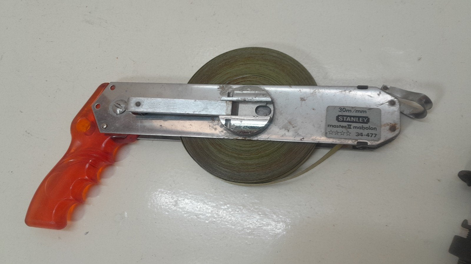 Stanley meetband 30 meter land meter meet rol band landmeter, Doe-het-zelf en Verbouw, Ophalen of Verzenden, Zo goed als nieuw