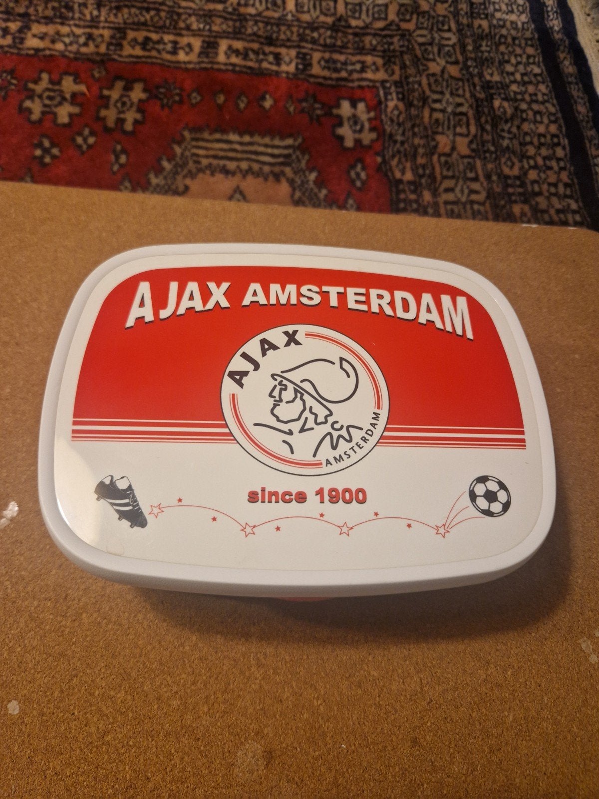 AJAX Amsterdam broodtrommel in zeer goede staat, Verzamelen, Ophalen of Verzenden, Zo goed als nieuw, Ajax, Overige typen