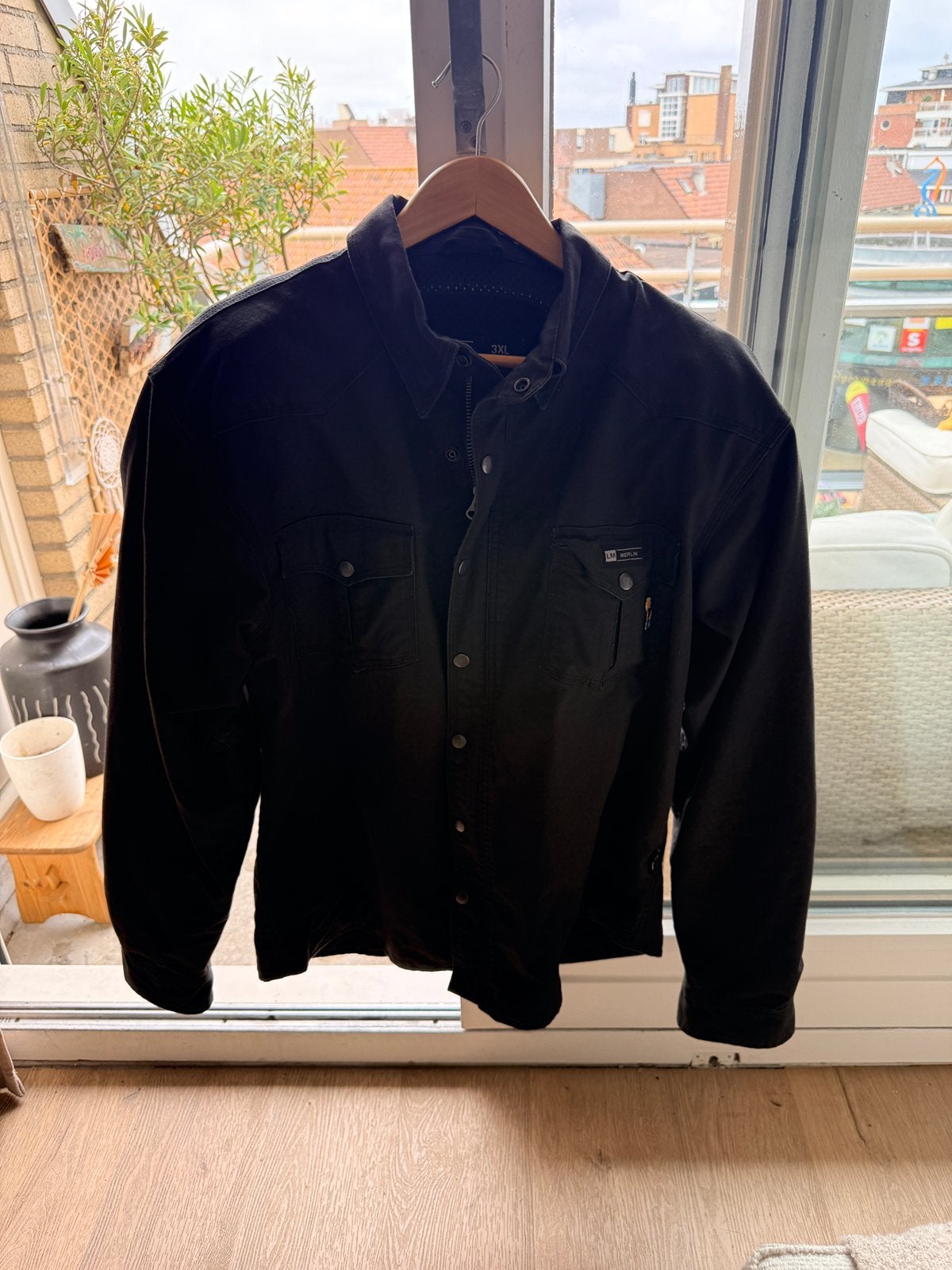 Zomer Motorjas Merlin XXXL, Kleding | Heren, Ophalen of Verzenden, Zo goed als nieuw, Overige halswijdtes