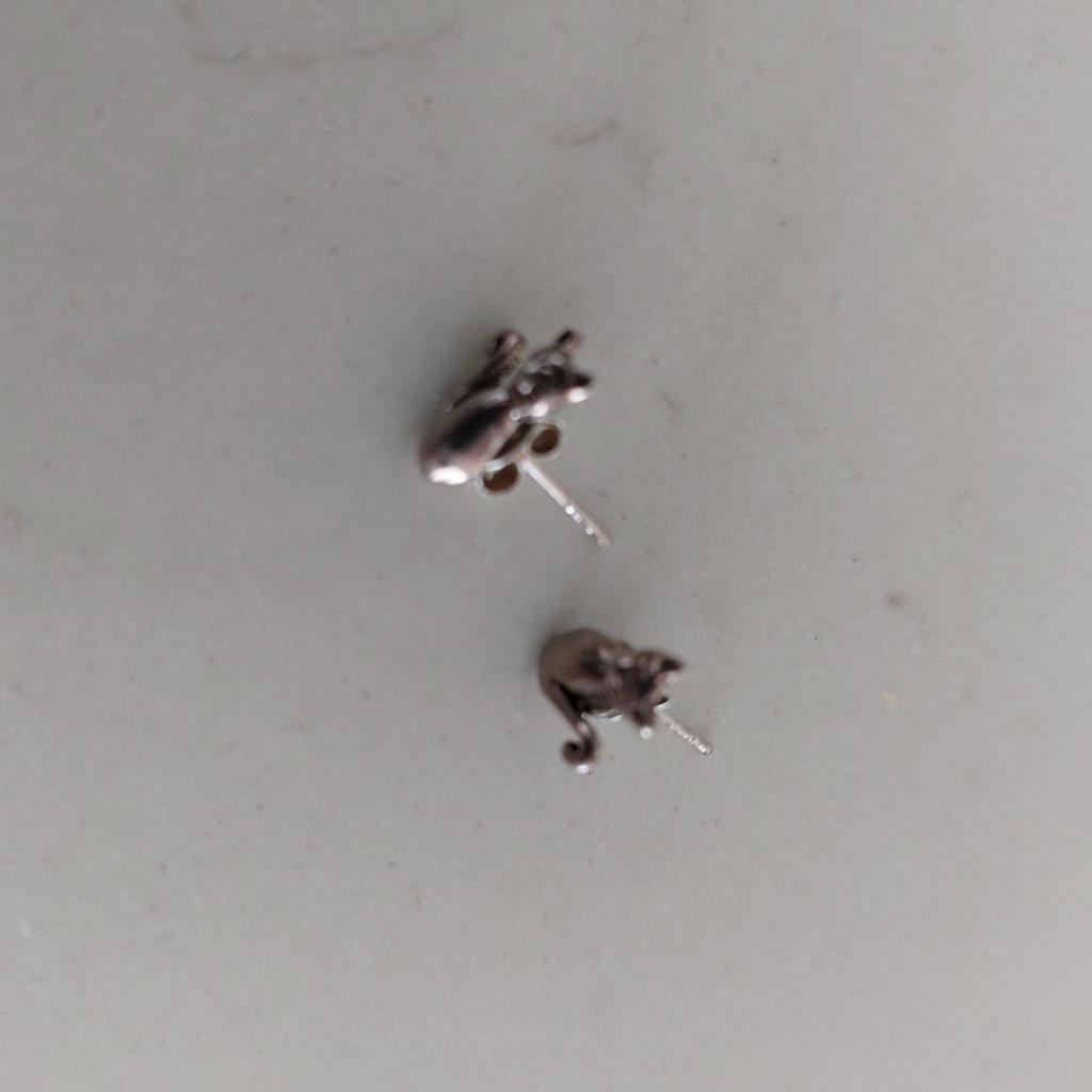 Te Koop Katten oorbelletjes 4.00 Weesp, Ophalen of Verzenden, Zilver, Overige merken