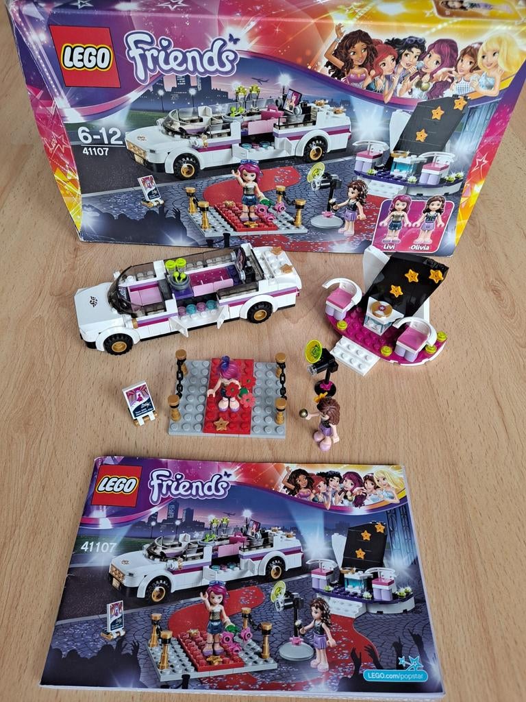 LEGO Friends Popster Tourbus 41107, Kinderen en Baby's, Speelgoed | Duplo en Lego, Lego, Friends, Ophalen of Verzenden, Zo goed als nieuw