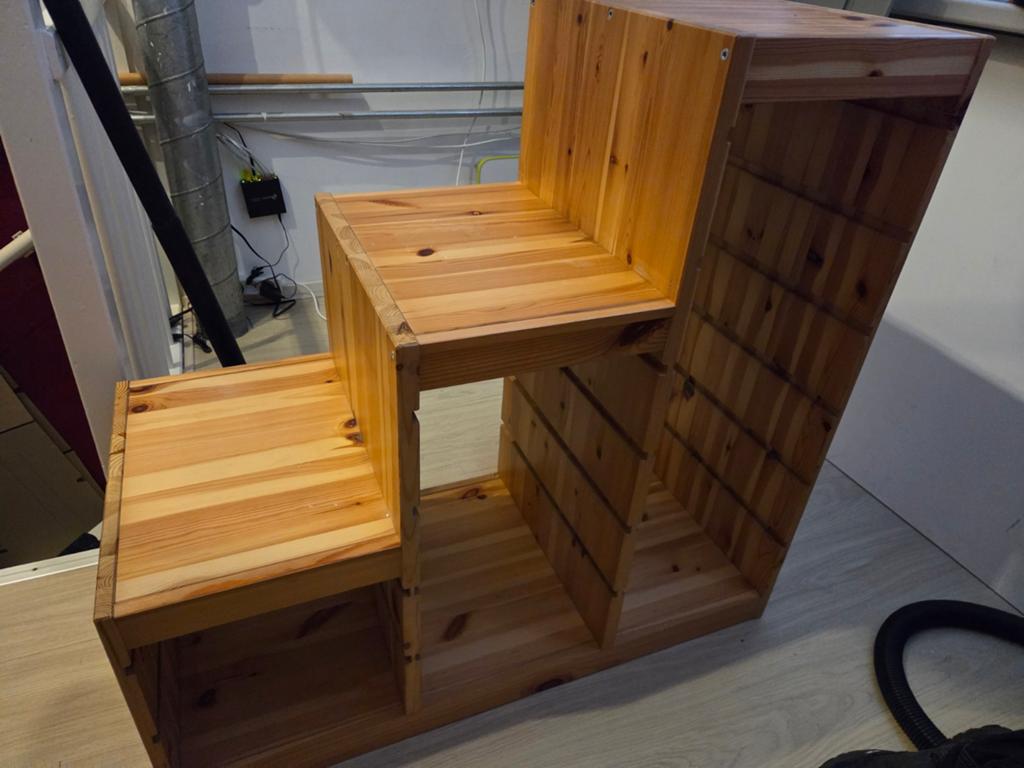 2x IKEA Trofast met bakken - Groen, Rood, Blauw, Ophalen, Gebruikt