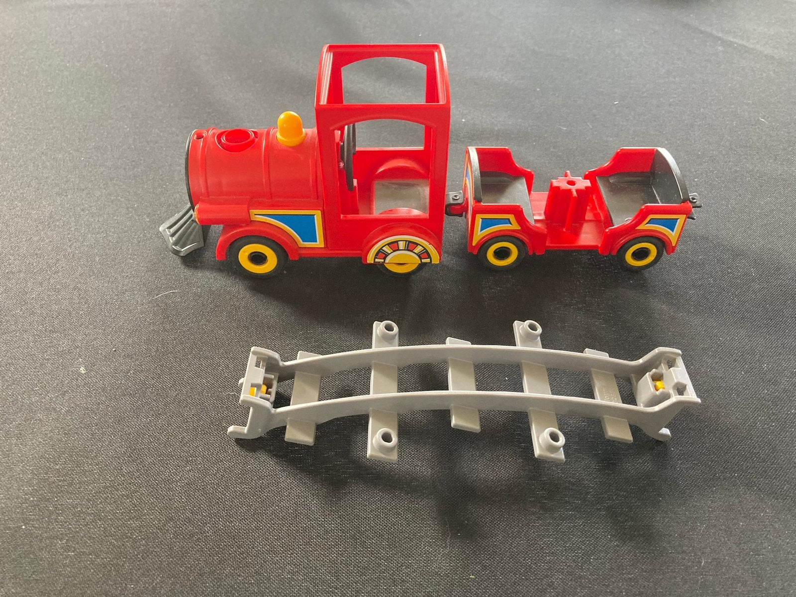 Playmobil trein, rails., Ophalen of Verzenden, Zo goed als nieuw