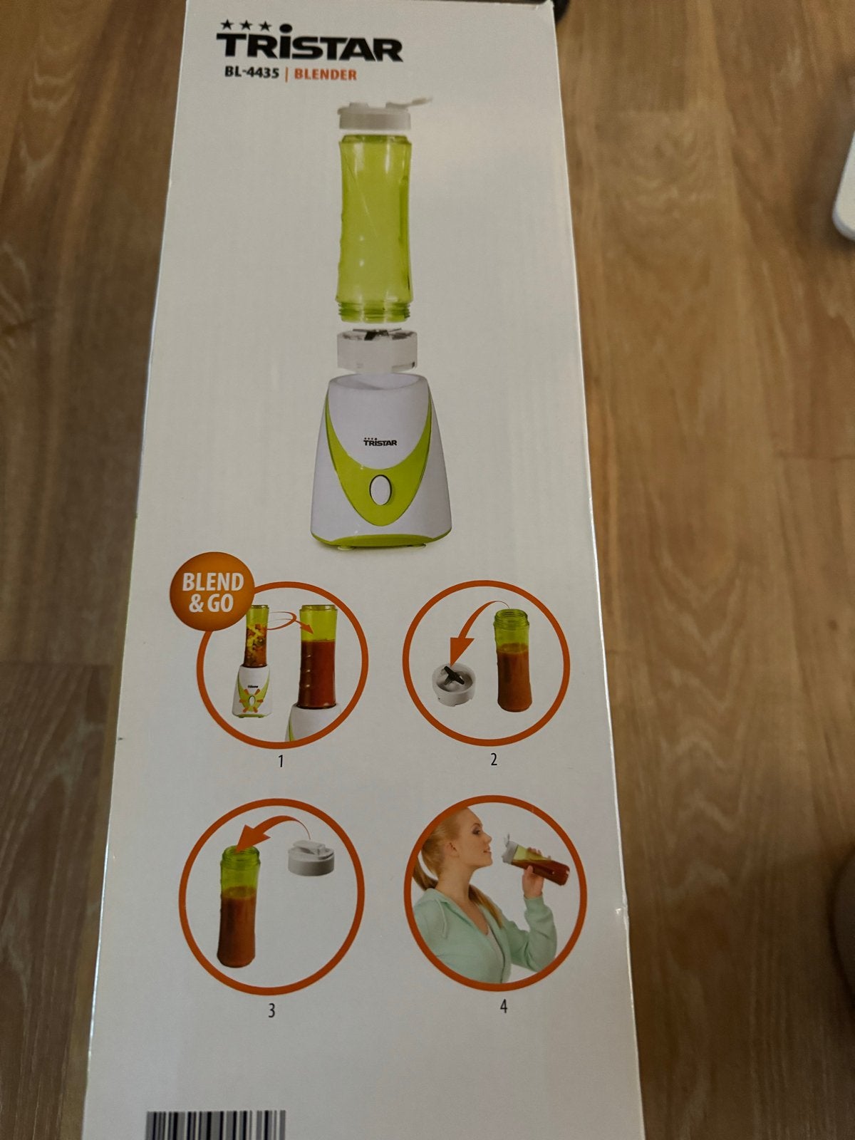 Nieuwe Tristar BL-4435 Blend & Go Blender, Witgoed en Apparatuur, Ophalen, Nieuw, Blender to go