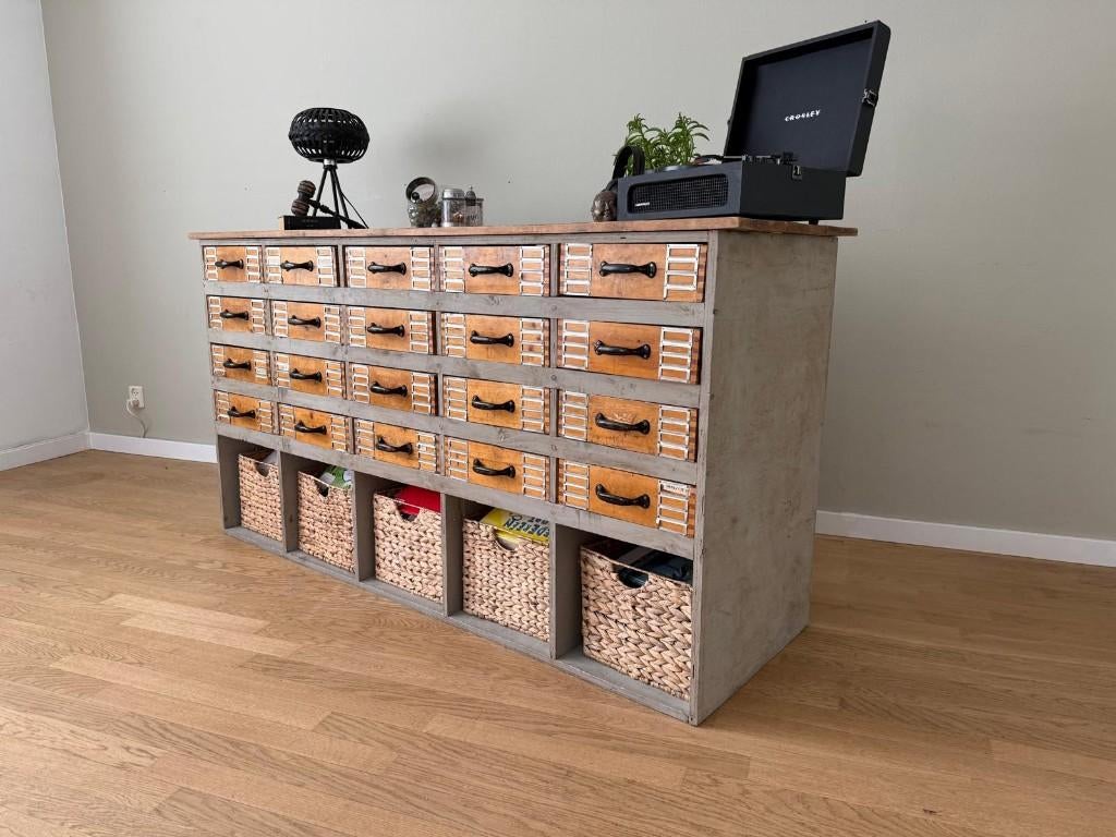 Apothekerskast Ladekast / Dressoir Vintage Antiek, Ophalen of Verzenden