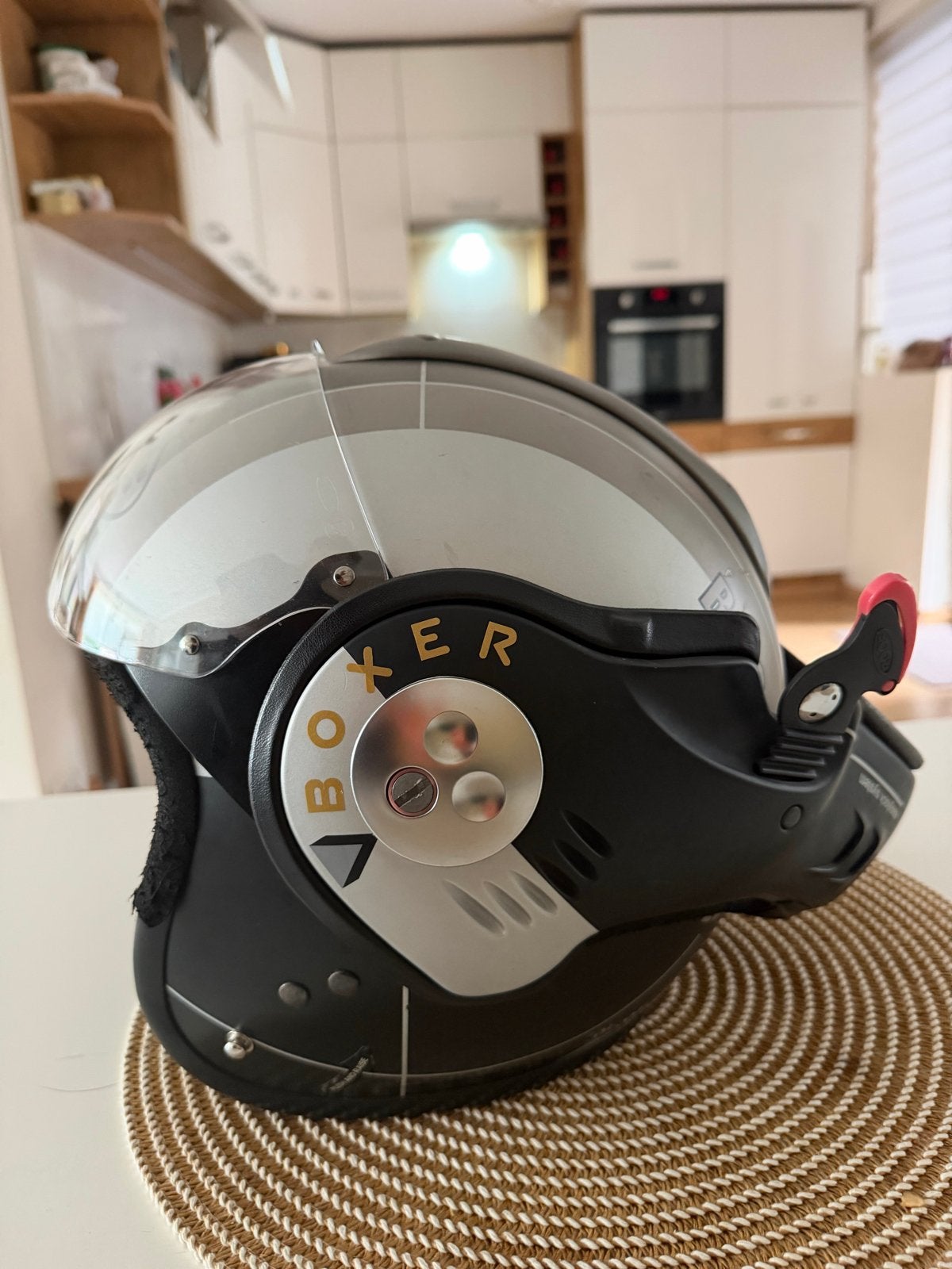Roof Boxer V8 helm - Grijs/Zwart, Systeemhelm, Heren, Tweedehands, Ophalen