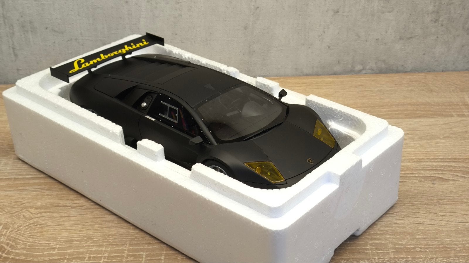 Kyosho Samurai 1:18 Lamborghini Murciélago R-GT Matte Black, Ophalen of Verzenden, Nieuw, Kyosho