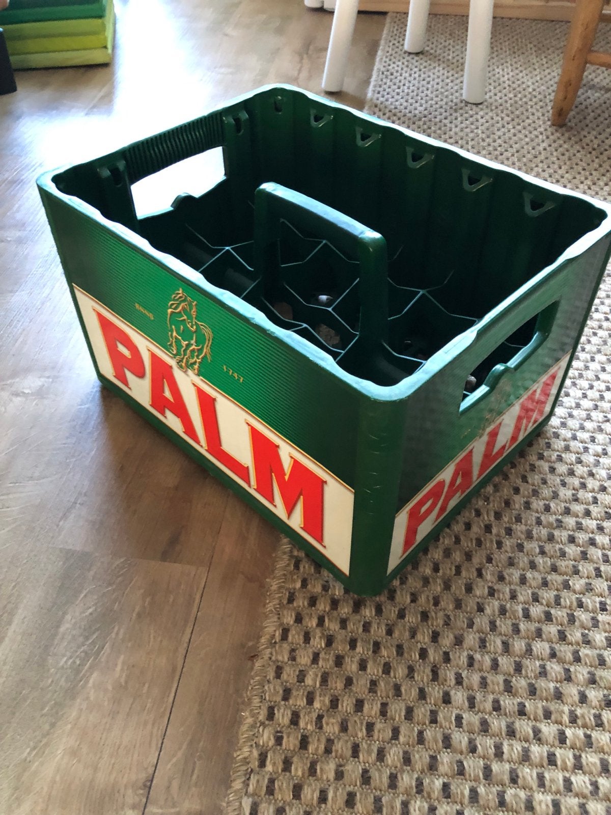 Vintage Palm Bierkrat - Groen, Verzamelen, Ophalen of Verzenden, Gebruikt, Reclamebord, Plaat of Schild, Palm