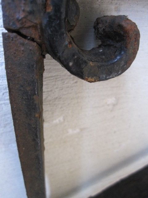 104 x 60,7 cm Stoer antiek ijzeren deurrooster, Antiek en Kunst, Curiosa en Brocante, Ophalen