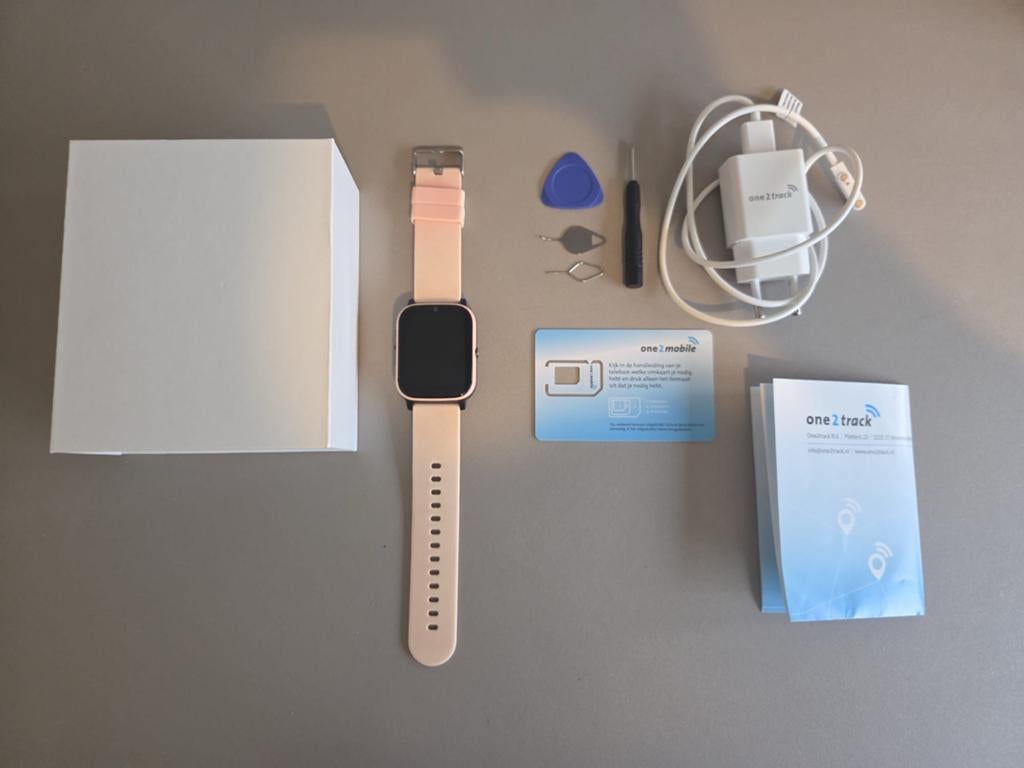 One2track NEXT GPS smart Horloge, Gebruikt, Zwart, Ophalen of Verzenden, GPS